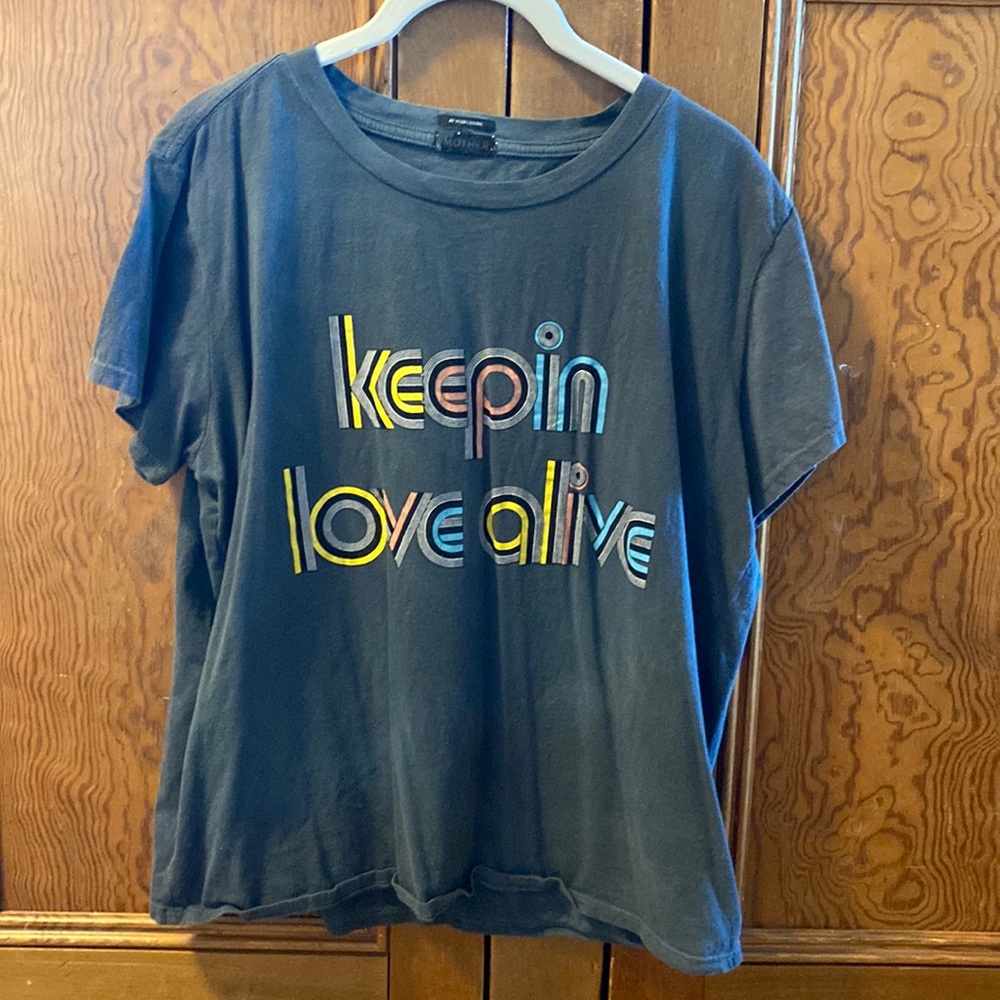 Mother Denim tee. Size Large